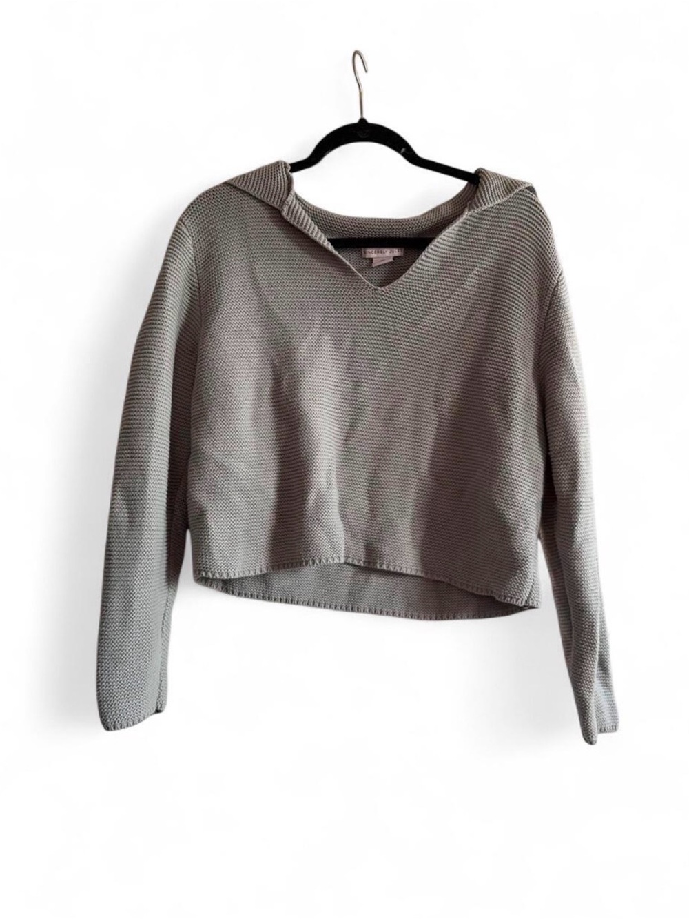 Sincerely Jules Cropped Sailor Collar Knit Size L
